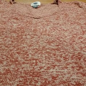 Old Navy Red & White Knit Sweater